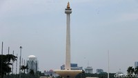 Revitalisasi Monumen Nasional bagian selatan sudah rampung.