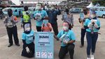 Cegah COVID-19, Indra Karya Bagikan Masker Gratis