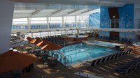 Adapun protokol kesehatan yang telah disiapkan Royal Caribbean untuk penumpangnya, diantaranya pemeriksaan suhu tubuh, kemampuan uji cepat virus, evaluasi medis, udara segar yang selalu disaring, standar bersih kelas medis, pengurangan kapasitas dan peningkatan sarana medis. Matt Cardy/Getty Images  