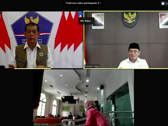 Keterangan pers seusai rapat terbatas membahas GPDRR 2022.