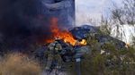 Momen Tabrakan Beruntun yang Hanguskan Mobil di Arizona