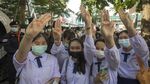 Potret Lautan Manusia di Tengah Aksi Unjuk Rasa Thailand