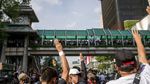 Potret Lautan Manusia di Tengah Aksi Unjuk Rasa Thailand
