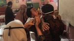 Ragam Ekspresi Anak-anak Saat Disuntik Vaksin Campak-Rubella