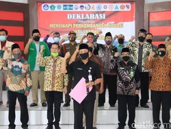 Beberapa Elemen Masyarakat di Tuban Gelar Deklarasi Tolak Demo Anarkis