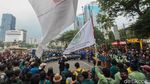 Terkini! Suasana Demo di Patung Kuda