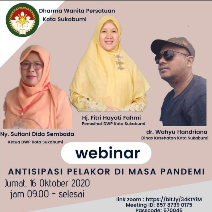 Flyer webinar antisipasi Pelakor di masa pandemi.