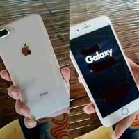 Casingnya sih iPhone tapi dalemnya kok beda ya? Ada yang punya HP seperti ini juga? Foto: Instagram/@kebebasanrakyat