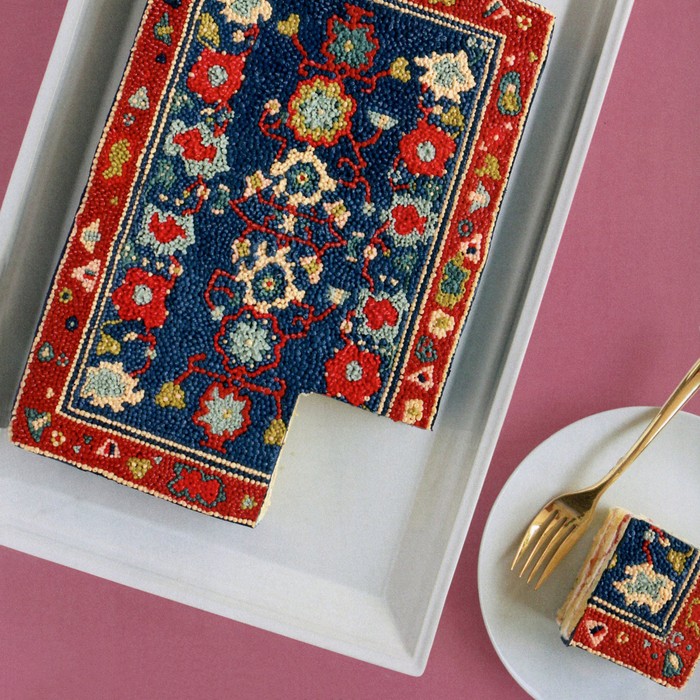 kue cantik Kue Motif Permadani