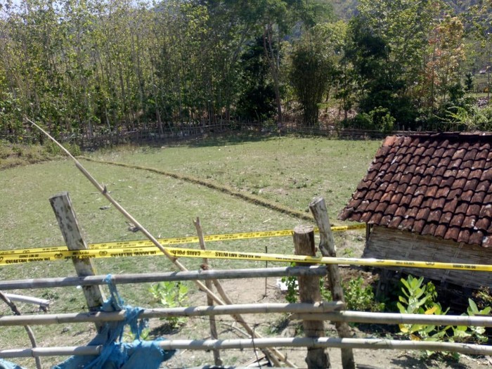 Lokasi temuan mayat bayi baru lahir di Sumbawa Barat.