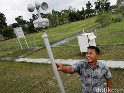 Wujud Alat Pemantau Cuaca di Stasiun Klimatologi Yogyakarta