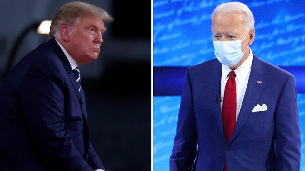 Pemilihan Presiden Amerika: Trump dan Biden mengelak dari pertanyaan di forum tanya-jawab