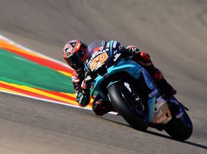 Gegara Tekanan Angin Ban Depan, Quartararo Tercecer ke Belakang di MotoGP Aragon