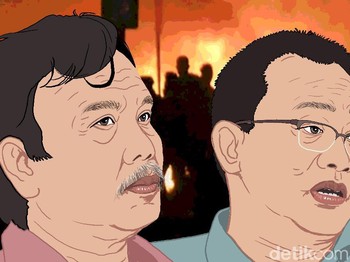 Gedoran Polisi di Pagi Hari