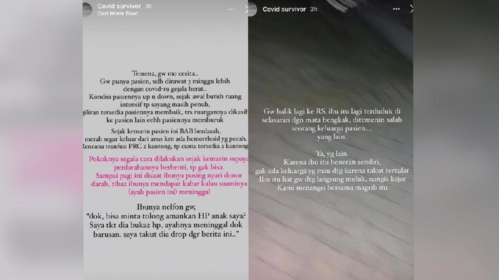 viral meninggal Ibu yang kehilangan suami dan anak saat pandemi COVID-19