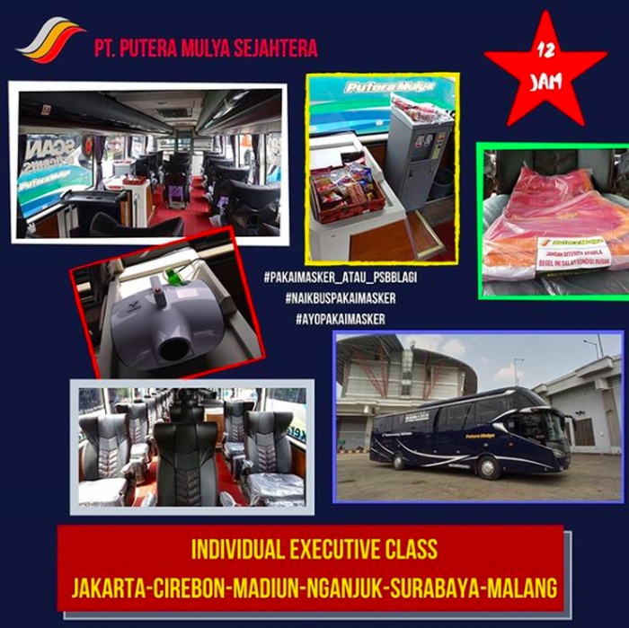 Bus Mewah PO Putera Mulya Sejahtera