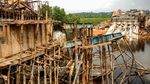 Jembatan Gantung di Pangkalpinang Ambruk