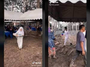 Cerita Miris di Balik Viralnya Pengantin yang Siapkan Makanan Tamu Sendiri