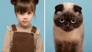 Tapi ini bukan potret kucing dengan pemiliknya yang sangat mirip. Foto: Gerrard Gethings