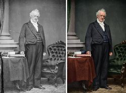 Potret Lama Hitam Putih Diubah Jadi Berwarna