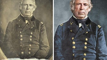 Zachary Taylor, Presiden AS ke-12 1849-1850. Foto: Instagram/jbcolourisation