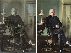 Potret Lama Hitam Putih Diubah Jadi Berwarna