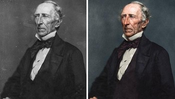 John Tyler, Presiden AS ke-10 1841-1845. Foto: Instagram/jbcolourisation