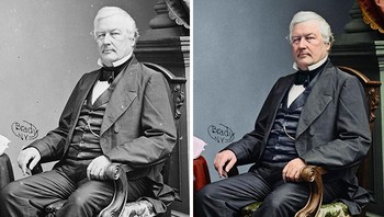 Millard Fillmore, Presiden AS ke-13 1850-1853. Foto: Instagram/jbcolourisation