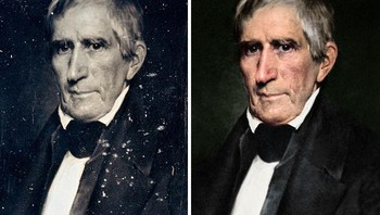 William Henry Harrison, Presiden AS ke-9 1841. Foto: Instagram/jbcolourisation