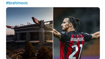 Zlatan disebut pemilik stadion San Siro berkat penampilan hebatnya. Foto: istimewa