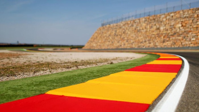 ALCANIZ, SPAIN - SEPTEMBER 21:  A general view of the stone wall at turn 13 during previews for the MotoGP of Aragon at Motorland Aragon Circuit on September 21, 2017 in Alcaniz, Spain.  (Photo by Dan Istitene/Getty Images)
