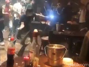 Video Detik-detik Antar-pengunjung Klub Malam di Palembang Baku Hantam