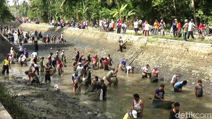 Tradisi bersih-bersih sungai di Purworejo, 18/10/2020
