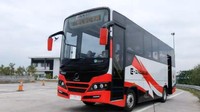 Selain itu, kecanggihan teknologi di bidang transportasi mulai merambah kepada bus listrik. Industri Kereta Api (INKA) menghabiskan dana sekitar Rp 2 miliar untuk membuat satu unit bus listrik yang saat ini masih dalam tahap pengujian internal mengenai daya tahan. Uji coba bus tersebut pun dilakukan sebagai upaya untuk mengurangi polusi di Indonesia. Sugeng Harianto/detikcom  