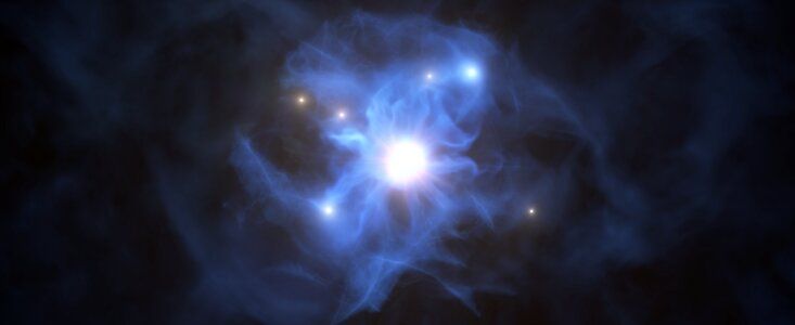 Ilustrasi Black Hole (Very Large Telescope (VLT) ESO,)