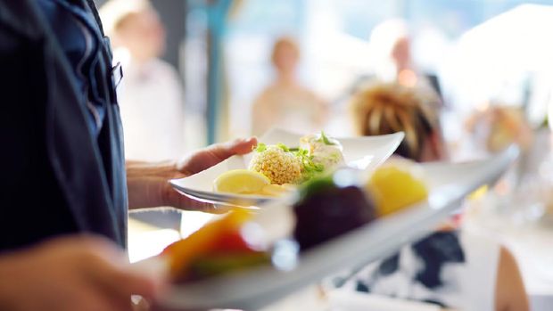 Ilustrasi makanan di pernikahan