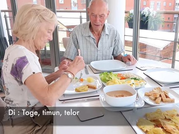 kakek nenek inggris cicip makanan indo Momen Seru Kakek Nenek di Inggris Saat Cicip Makanan Indonesia