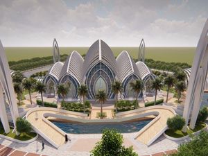 Ridwan Kamil Desain Masjid Bertema Seribu Bulan Sabit di Purwokerto
