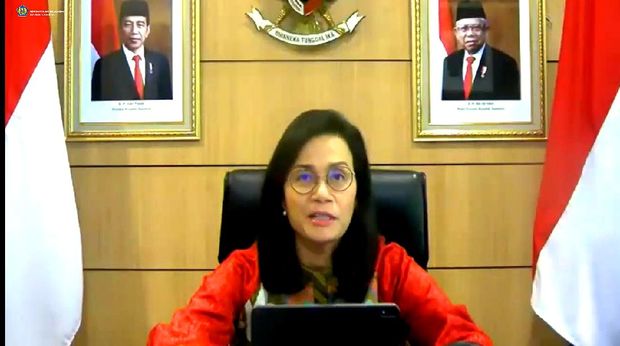 Menteri Keuangan Sri Mulyani dalam Konfrensi Pers APBN KiTa ( Tangkapan Layar Youtube Ministry of Finance Republic of Indonesia)