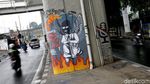 Mural Tolak Omnibus Law Hiasi Sudut Ibu Kota