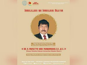 Seorang Dosen FH UNS Solo Meninggal Terpapar Corona