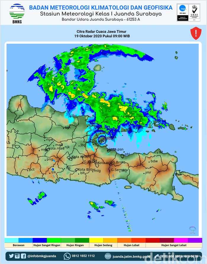 Peringatan Bmkg Hujan Terjadi Di Surabaya Dan Sejumlah Wilayah Jatim