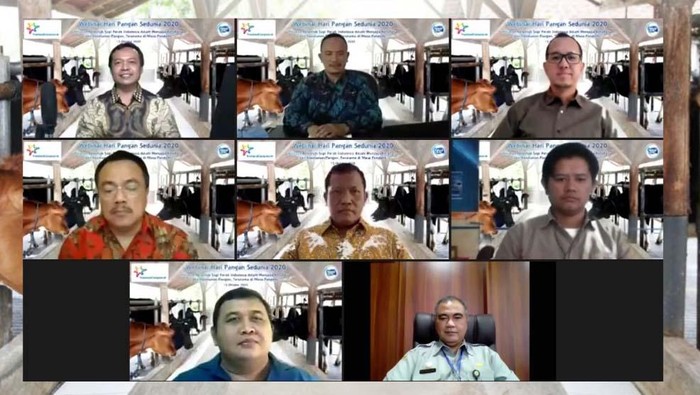 Webinar di Hari Pangan Sedunia 2020 Pemberdayaan peternak sapi perah Indonesia dibahas dalam webinar yang digelar Frisian Flag dan GKSI. Acara ini dalam rangka peringatan Hari Pangan Sedunia.
