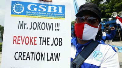 Lagi, Buruh Demo Tolak Omnibus Law