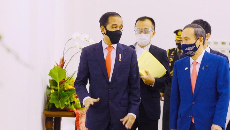 Jokowi bertemu PM Jepang Yoshihide Suga (Foto: Muchlis Jr - Biro Pers Sekretariat Presiden) Jokowi bertemu PM Jepang Yoshihide Suga (Foto: Muchlis Jr - Biro Pers Sekretariat Presiden)