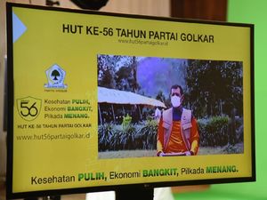 Di HUT Golkar, Doni Monardo: COVID-19 Bukan Konspirasi