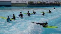 Variasi ombak di Wavepark lebih banyak. Ada lebih dari 20 jenis gelombang yang berbeda, mulai dari pemula dengan setinggi lutut hingga yang tinggi dan curam.