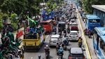 Penampakan Massa Mahasiswa Bergerak Menuju Istana