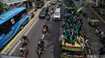 Penampakan Massa Mahasiswa Bergerak Menuju Istana
