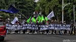 Penampakan Massa Mahasiswa Bergerak Menuju Istana